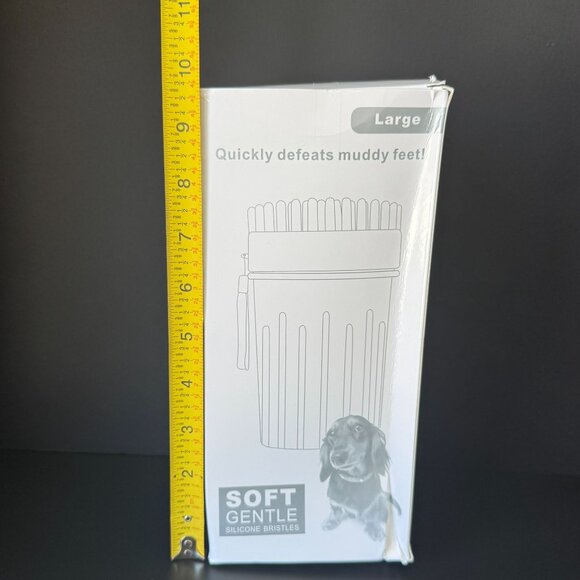 Dog Paw Cleaner Cup Kit Large With Silicone Bristles & Microfiber Towels For Dir - Picture 3 of 9